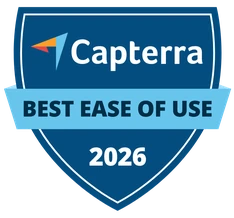2026 Capterra badge for best safari park booking system